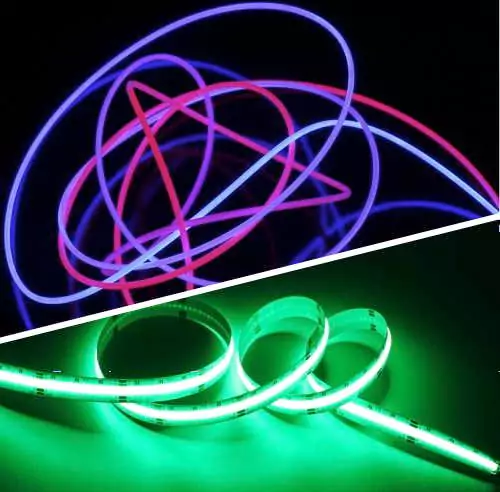 M-Fibre vs. LED strips