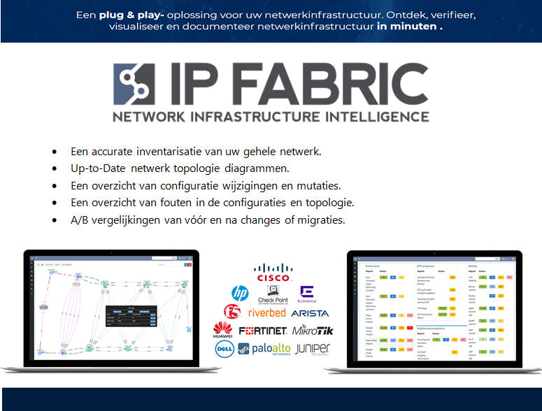 IP Fabric - Geautomatiseerde discovery, visualisatie, verificatie en documentatie