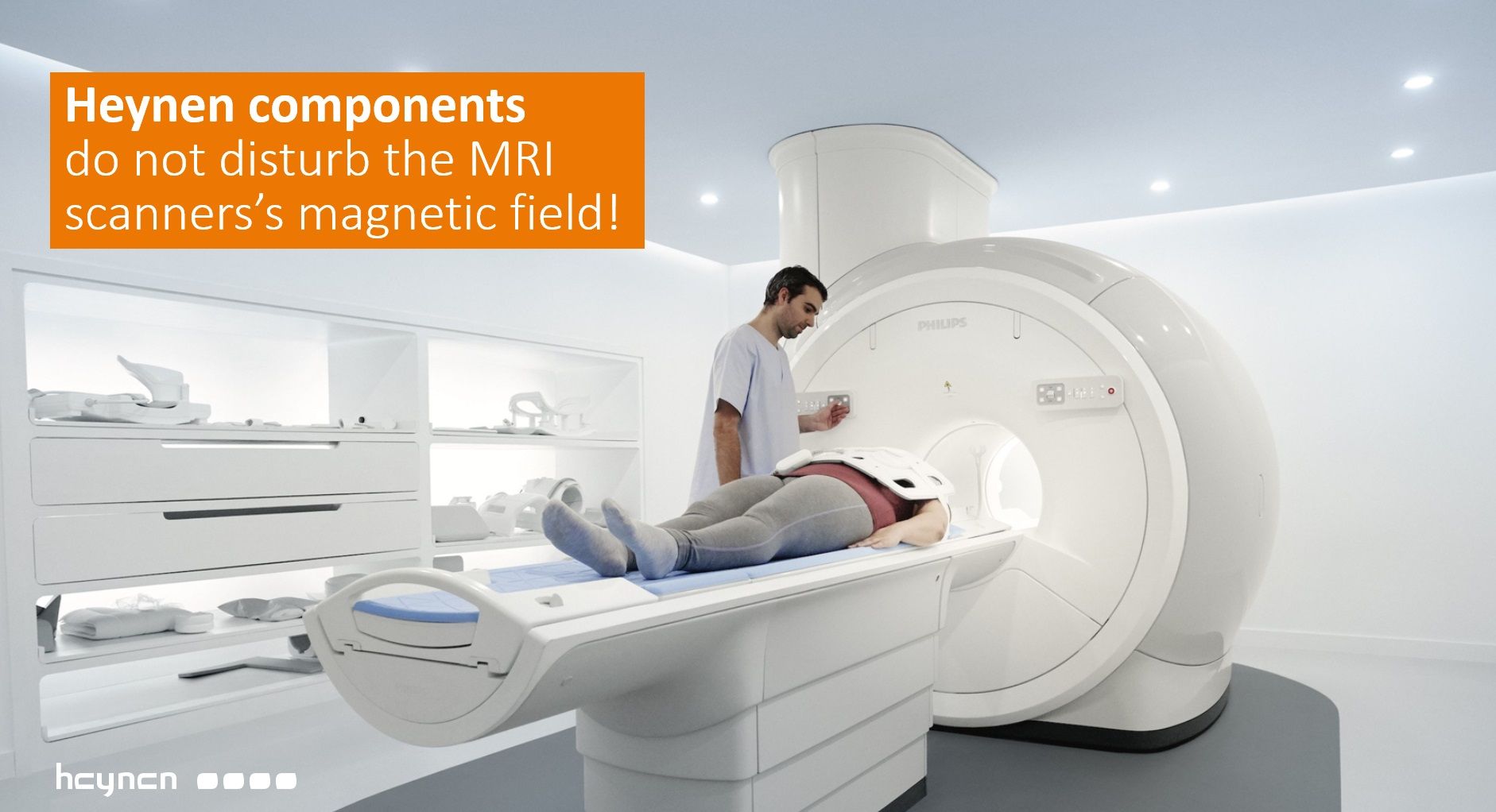 Heynen components do not disturb the MRI scanners's magnetic field!